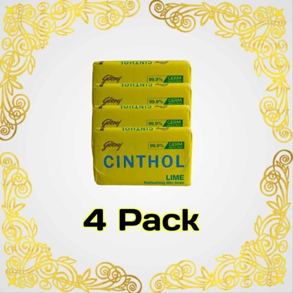 Cinthol Lime Refreshing Deo Soap, Pack of 4