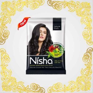 Nisha Natural Henna Based Hair Color, Natural Black