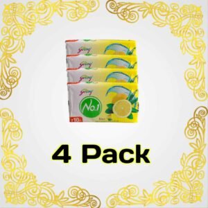 Godrej No.1, Lime Aloevera Soap, Pack of 4