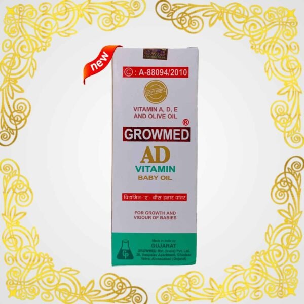 Growmed AD Vitamin Baby Oil (200ml)