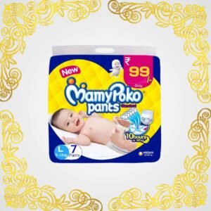 MamyPoko Pants Standard Baby Diapers, Medium (L), 7 Count, 9-14kg