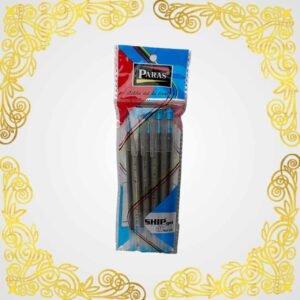 Paras Ship Gel Ball Pen Blue, Pack of 5 Pens