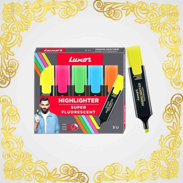 Luxor Highlighter Neu Fluo, Pack of 5 Pieces